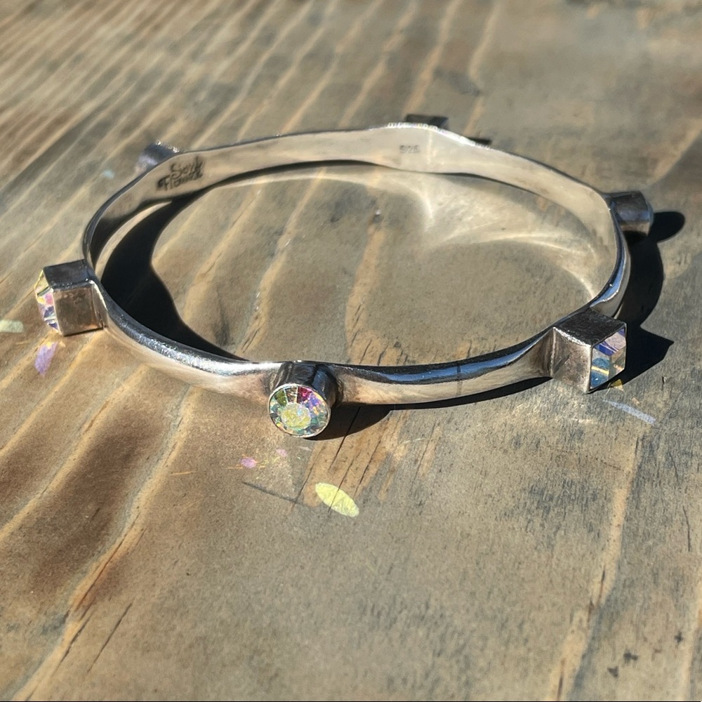 Silver Vintage Designer Bangle - Picture 3 of 4